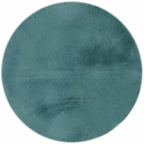Ковер полиэстер Bingo круглый 80 см цвет бирюзовый 3965₽