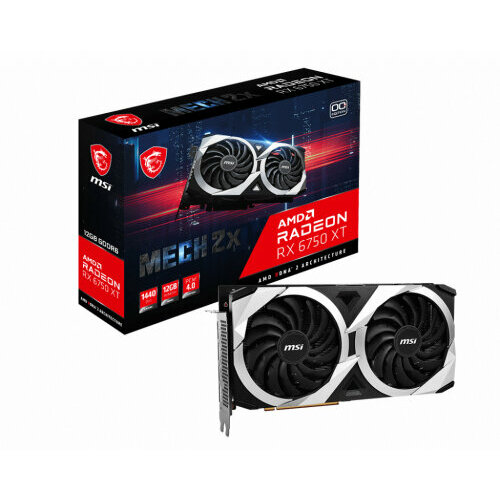 Видеокарта MSI Radeon RX 6750 XT MECH 2X OC 12G 5229100₽