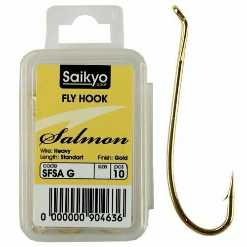 фото Крючки для рыбалки одинарные saikyo kh-71590 salmon g №08 ( упк. по 10шт.)