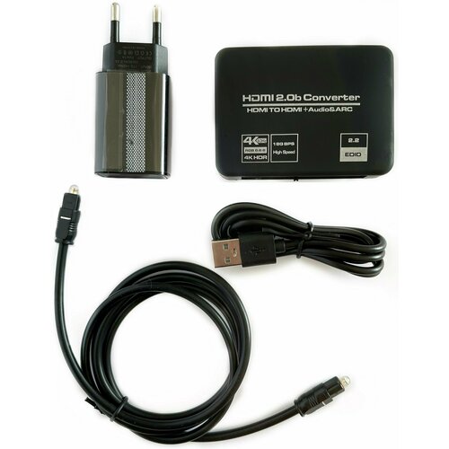 Конвертер-извлекатель звука из HDMI 2.0b Audio Extractor toslink, 3,5 jack aux, 2.0, 5.1 hdmi audio extractor hdmi to hdmi and optical toslink spdif 3 5mm stereo audio extractor converter hdmi splitter adapter