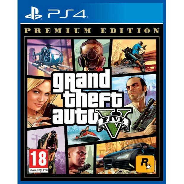 Игра Grand Theft Auto V Premium Online Edition (GTA 5) (PS4, русская версия)