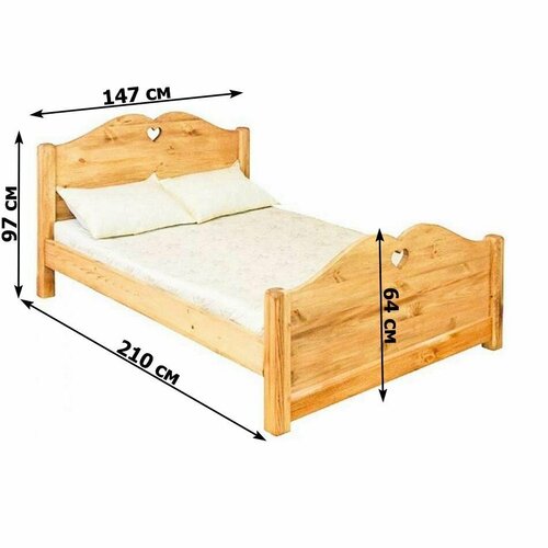 Кровать LCOEUR PB 1600 х 2000 с низким изножьем