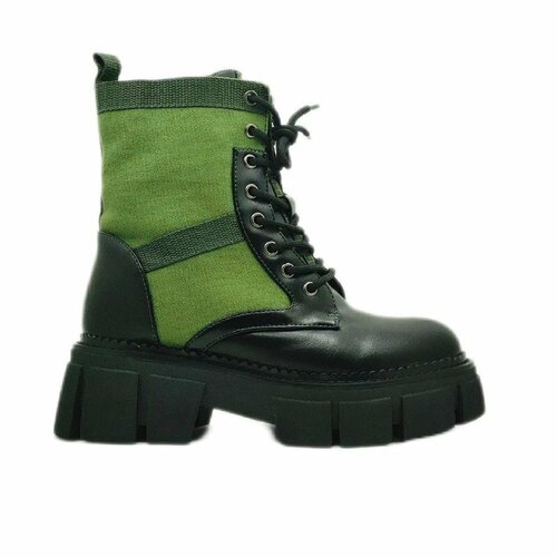 фото Ботинки bn3378-a-37, зимние, размер 37, черный, зеленый китай