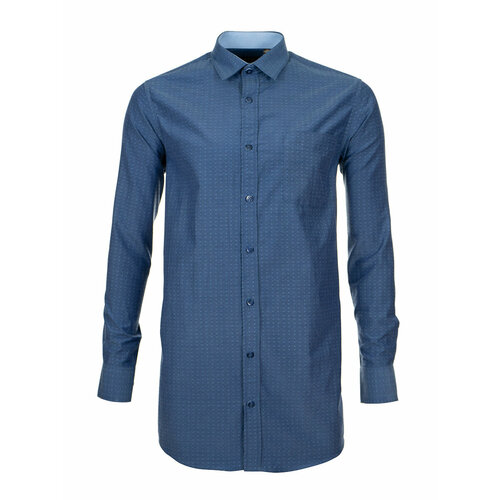 фото Рубашка imperator, размер 54/xl/178-186/43 ворот, синий