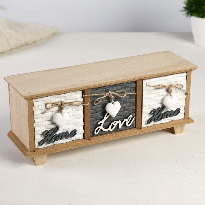 фото Шкатулка - комод Плетеная