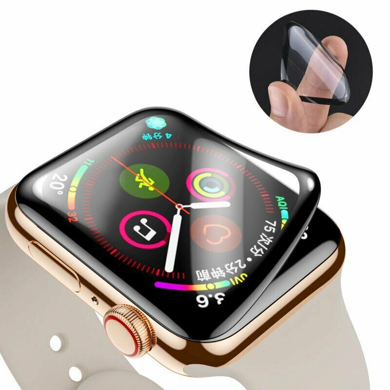Защитная пленка Polymer Nano для Apple Watch 42 mm, черная — фото 3