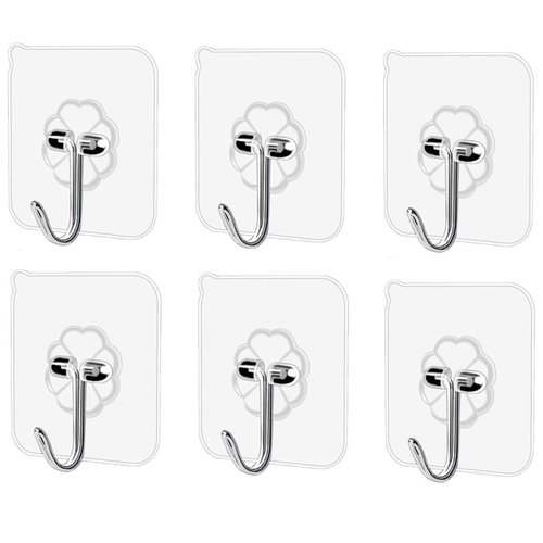 Присоска-крючок универсальная самоклеящаяся прочная сильная присоска 6 штук 354₽