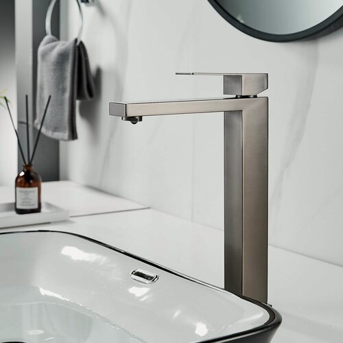 Изображение товара Смеситель для раковины-чаши S7011T оружейная сталь