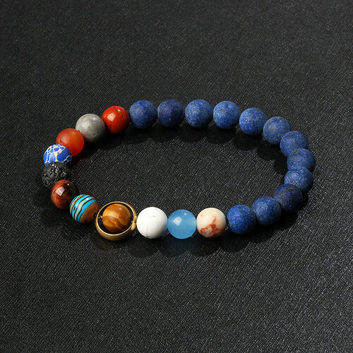 фото Браслет браслет солнечная система, 1 шт., размер 20 см, размер one size, синий сувирин