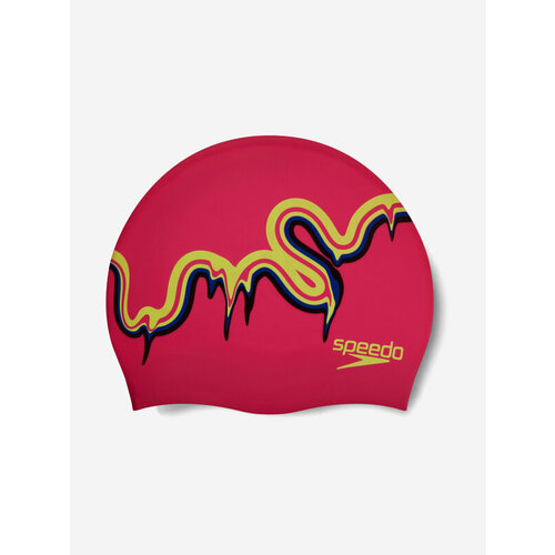 фото Шапочка для плавания детская speedo junior printed silicone, berry cool
