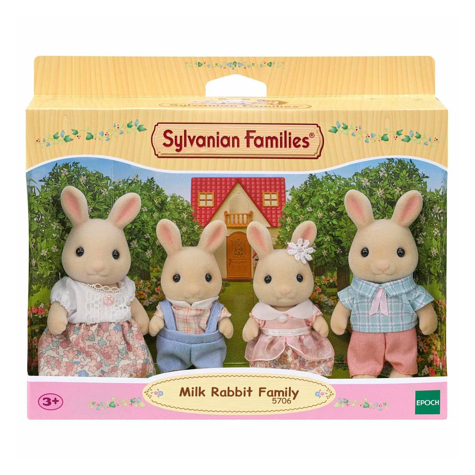 Игровой набор Sylvanian Families Жители страны Сильвании Семья молочных кроликов - фото №12