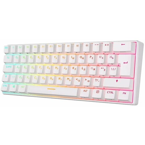 Клавиатура Royal Kludge RK61 White Red Switch 6935280805622 685600₽