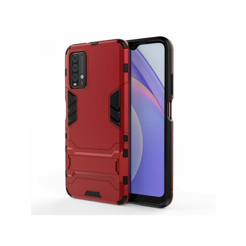 Brodef IRON Противоударный с подставкой чехол для Xiaomi Redmi 9T Красный brodef sonic противоударный с подставкой чехол для xiaomi mi 11 красный