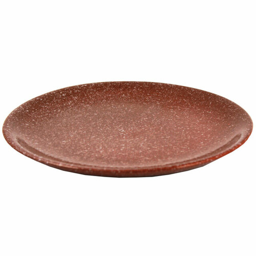 Тарелка ломоносовская керамика мрамор коричневый 24см большая керамика 765₽