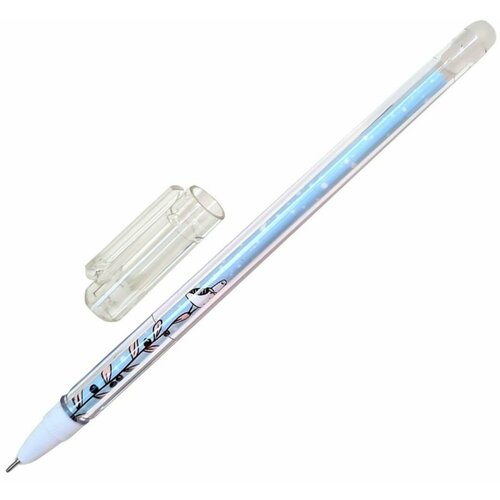Ручка гелевая BeSmart,0,5мм, черны, пиши-стирай Bunny голуб BSGP002-02 (732)