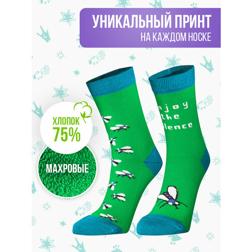 фото Носки big bang socks, размер 35-39, зеленый