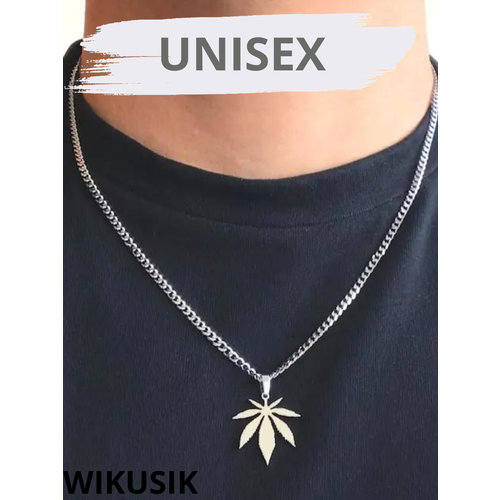 Колье, длина 44 см, серебряный