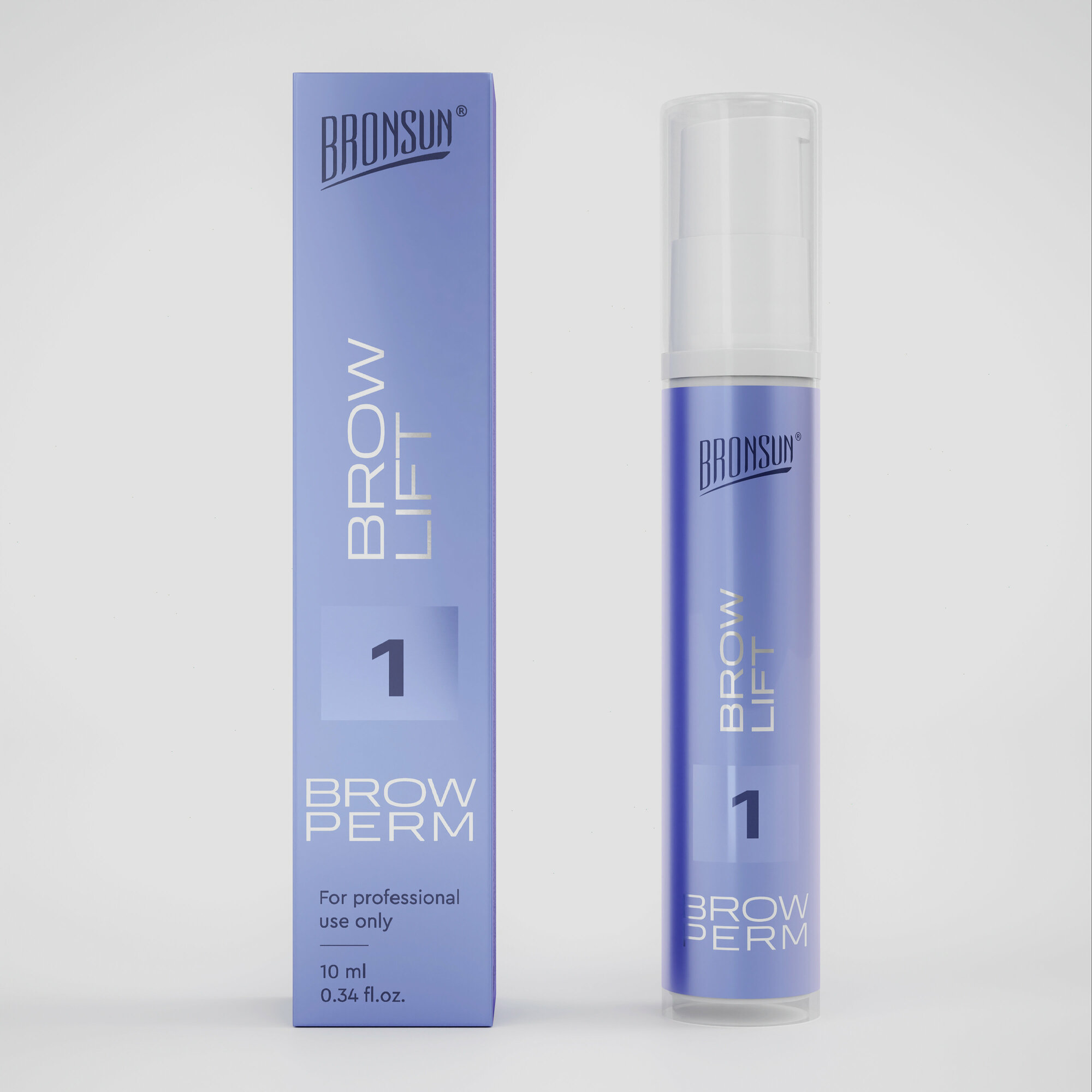 фото Состав #1 для долговременной укладки бровей BROW LIFT BRONSUN, 10 мл