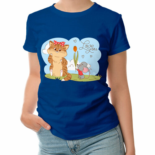 фото Футболка roly, размер 2xl, синий