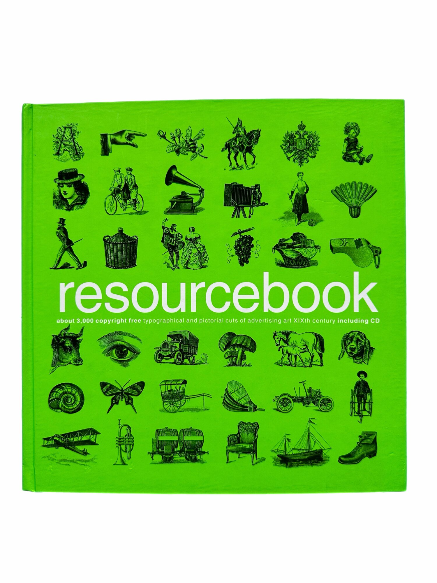 Книга Resourcebook About 3000 copyright typographical and pictorial cuts of advertising art XIXth century