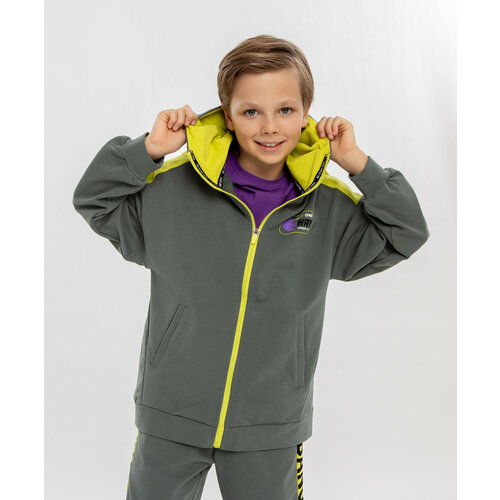 фото Худи button blue, размер 164, зеленый