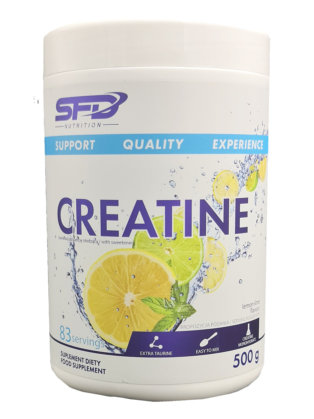 SFD, Creatine, 500г (Лимон-лайм)