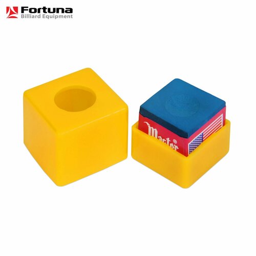 Пенал для бильярдного мела Fortuna SX, пластиковый, желтый, 1 шт. fortuna бильярдный стол hobby bf 530r русская пирамида с аксессуарами