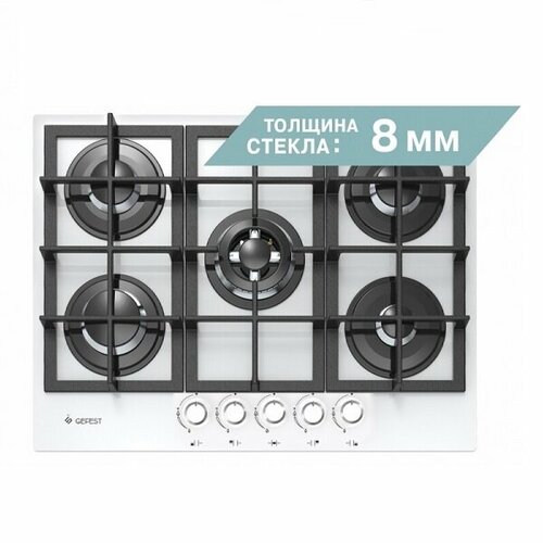 Варочные панели ГЕФЕСТ Встраиваемая газовая варочная панель Gefest ПВГ 2342 К12 белый 4321800₽