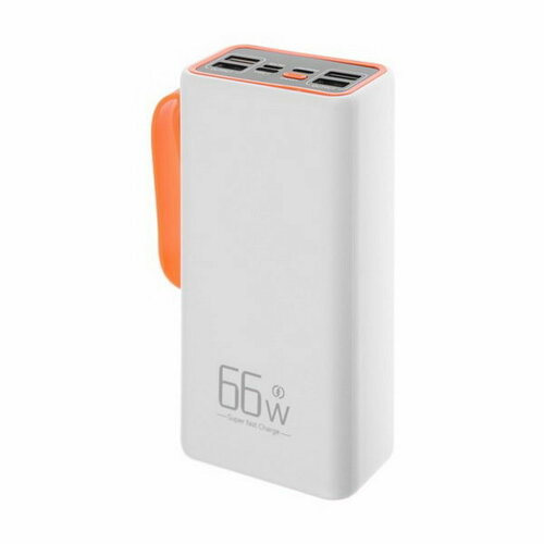 Внешний аккумулятор YM-653 30000 мАч 66 W 4USB 3Type-C фонарь быстрая зарядка белый 315800₽