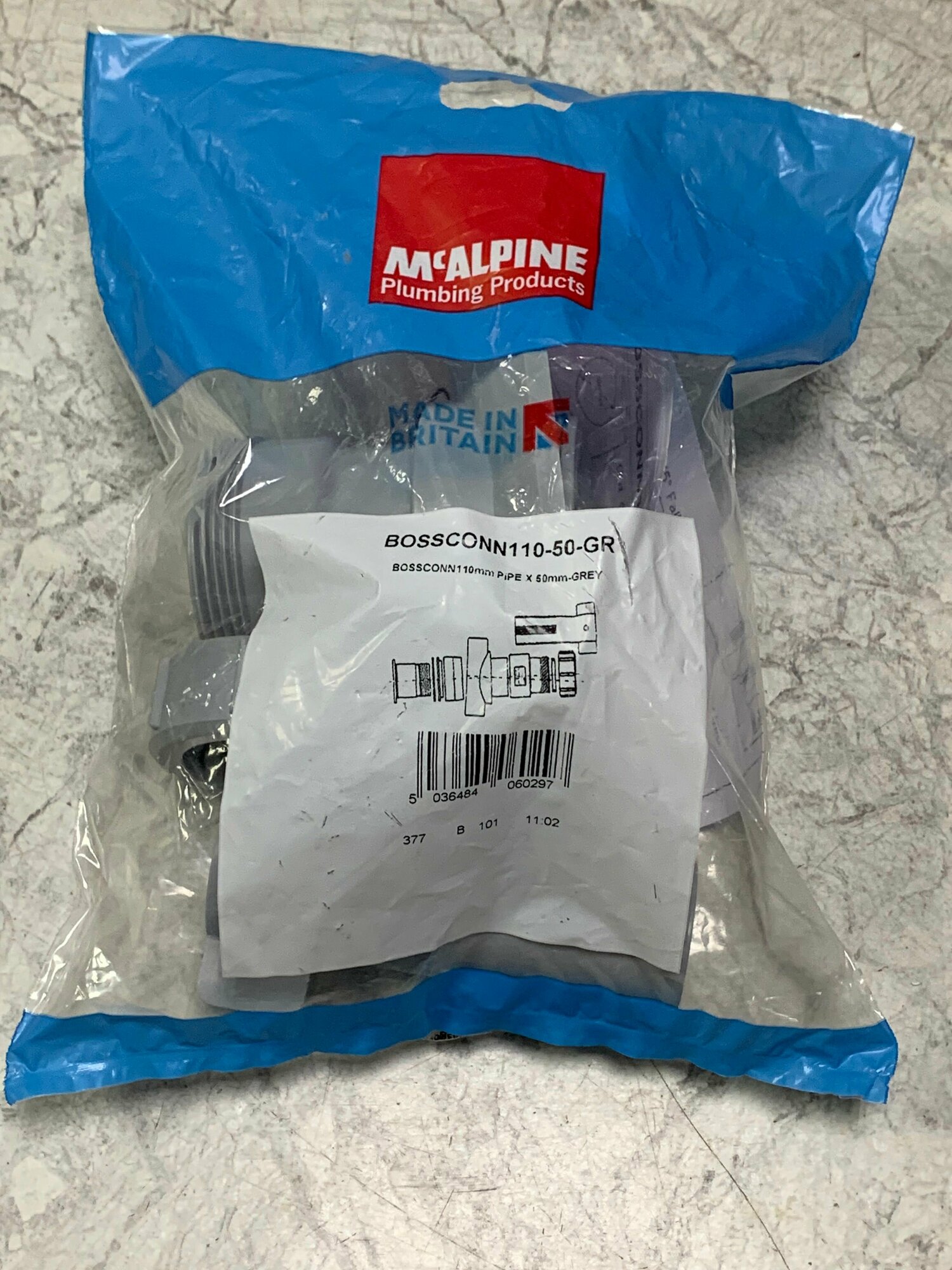 Врезка в трубу McAlpine ø110/50 мм BOSSCONN110-50-GR - фото №16