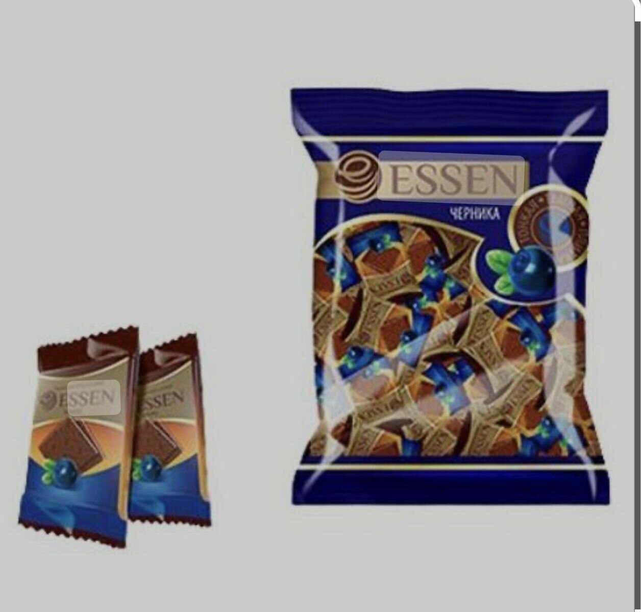 ESSEN Подарочные конфеты шоколад черника, 500 г - фотография № 3