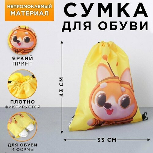 Сумка для обуви ArtFox Давай дружить, 33х43х0,5 см, болоньевая (75974)