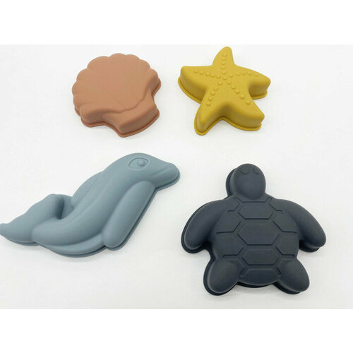 Силиконовые формочки для песочницы Морские обитатели 1246₽