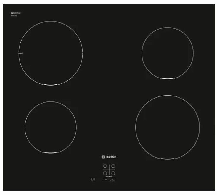 Варочная панель индукционная Bosch PUG611AA5E, черный