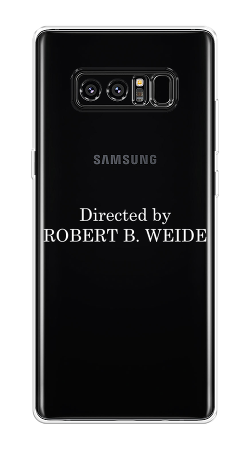 Силиконовый чехол на Samsung Galaxy Note 8 / Самсунг Галакси Ноте 8.0 "Robert B Weide", прозрачный