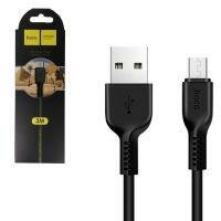 Кабель Micro USB 3м Hoco X20m черный