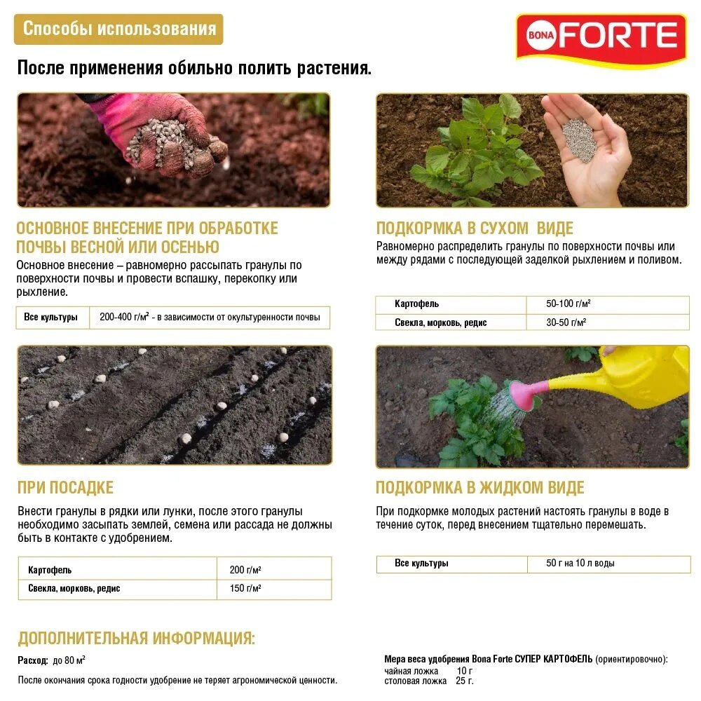 Bona Forte Органическое удобрение Супер картофель 2 кг. - фотография № 5