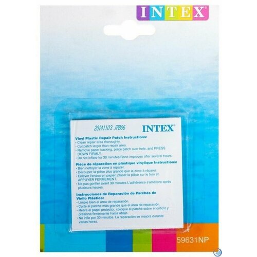 Ремкомплект Intex 59631, заплатки ремкомплект intex 11410a без клея