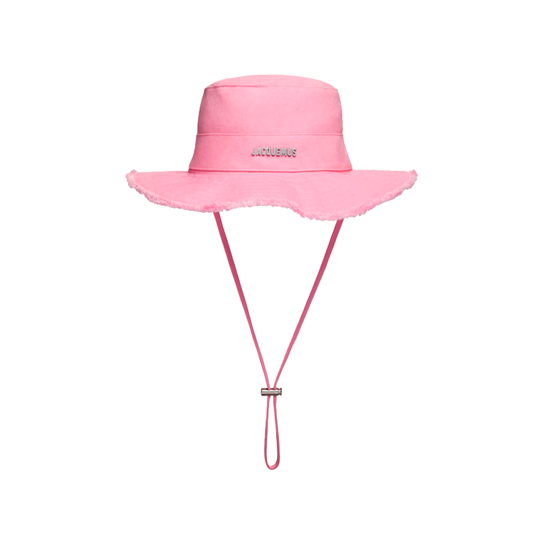 Шляпа Jacquemus Le Bob Artichaut Large Brim Bucket Hat, размер S, розовый