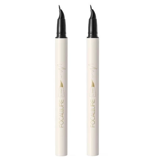 Подводка для век Focallure Lasting Waterproof Liquid Eyeliner, с изогнутым аппликатором, тон C02, 0,6 гр, 2 шт.