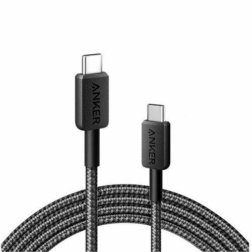 Аксессуар Anker A81F5 PL 322 USB-C - USB-C 90cm ANK-A81F5G11-BK