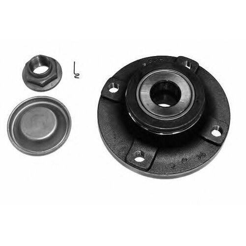 Ступица заднего колеса в сборе с подшипником Daika Parts CT380 CITROEN C4, PEUGEOT 307 (2000-2011)