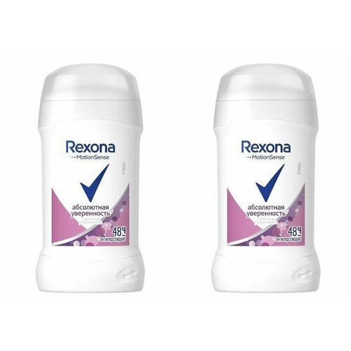 Rexona Дезодорант-антиперспирант стик Абсолютная Уверенность, 40 мл - 2 шт