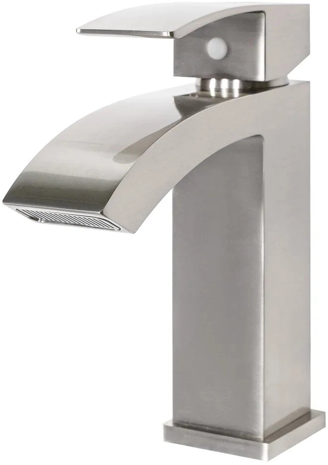 Cмеситель для раковины Grocenberg GB2007 Никель. Керамический картридж, гибкая подводка, латунь — фото 1