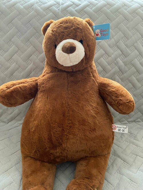 Мягкая игрушка медведь коричневый цвет рост 50 см