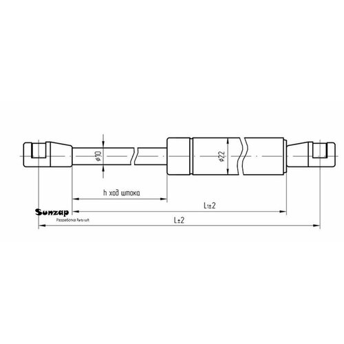 BELCARD 118407010-10 Амортизатор ВАЗ УАЗ-3160 капота пружина газовая аналог 116308010 гзаа 4370₽