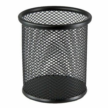 фото Стакан " KWELT " 8*9,5см, металлический сетчатый, круглый, черный