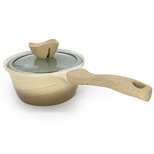 Ковш гранит Delfi Professional c крышкой 16 см 2л 2590₽