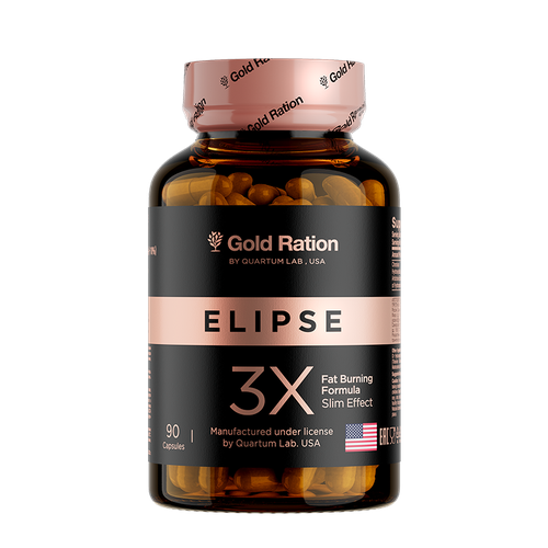 Таблетки для похудения Gold Ration Elipse 3X Fat Burning, для снижения веса / Жиросжигатель для похудения