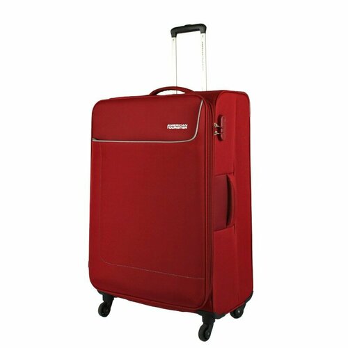 Чемодан American Tourister, 105 л, размер L, бордовый